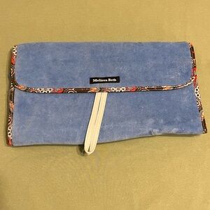 Melissa Beth Don't Leave Me Hanging Velvet Makeup Travel Bag